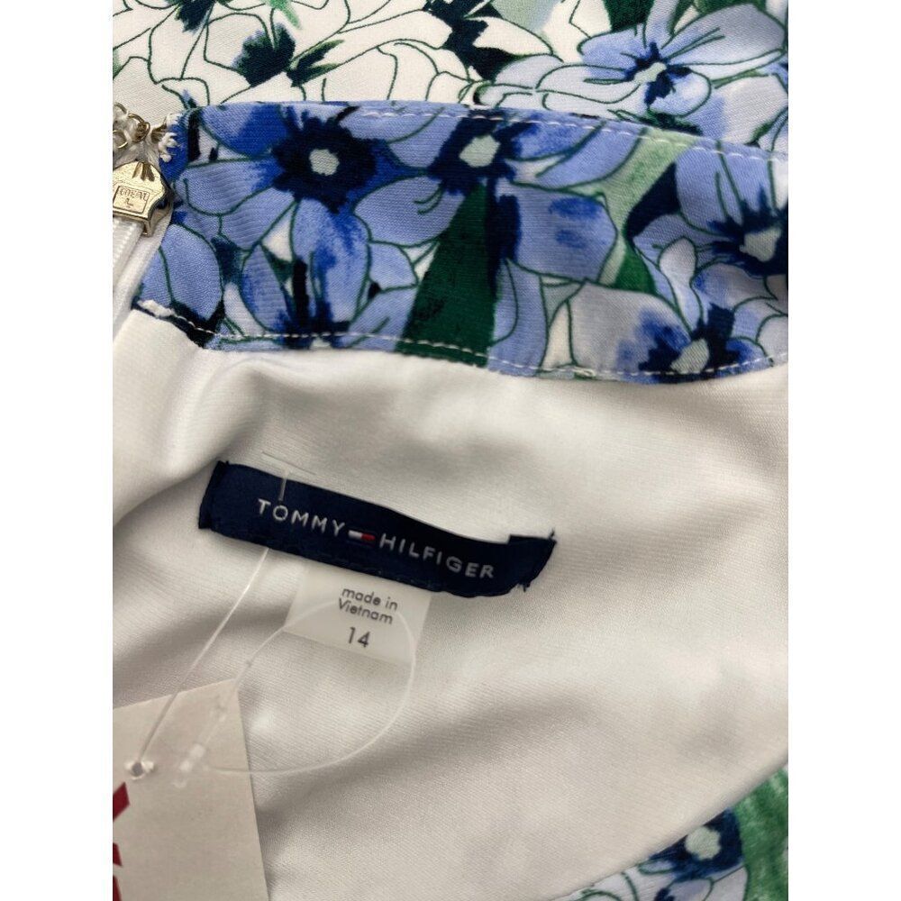 Tommy Hilfiger Women Sleeveless Floral Fit and Flare Dress Size 14 - Picture 8 of 8